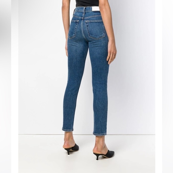 Re/Done Blue Skinny Jeans - Picture 2 of 6